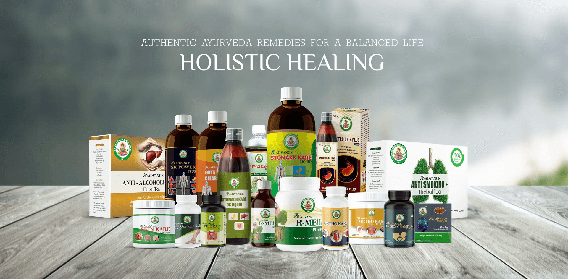 Ayurvedic hero background